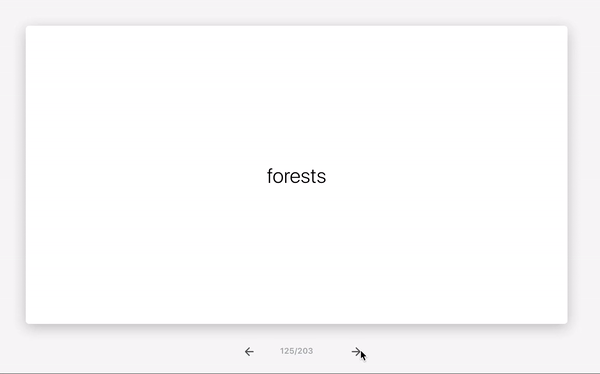vocabulary flashcards animation