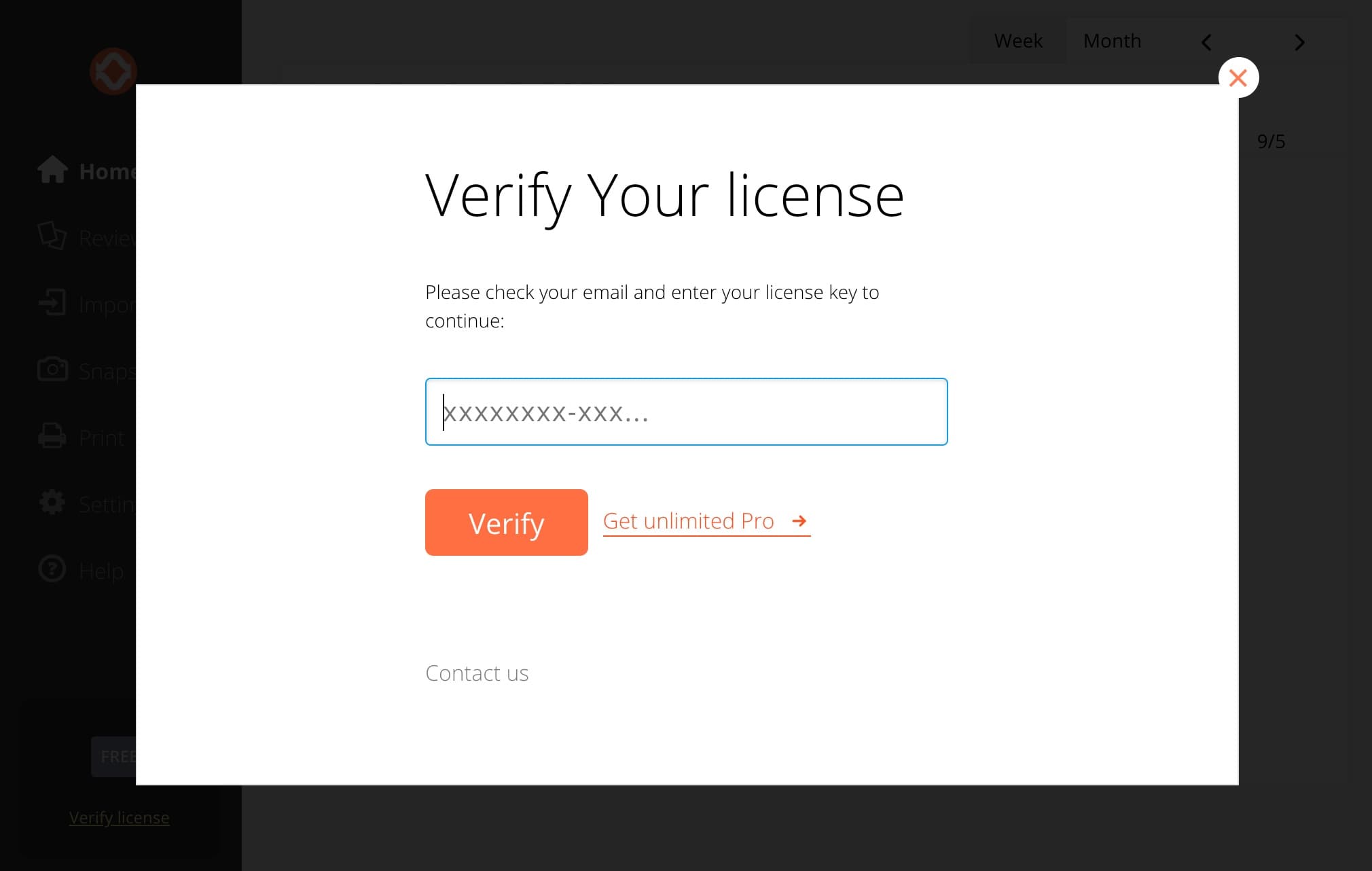activation page